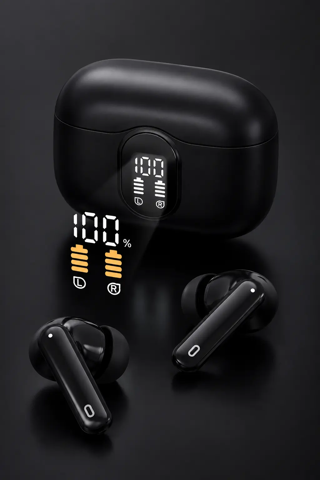 BeatBuds X1 Black Earbuds has strong battery power